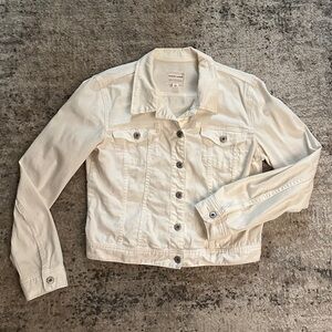 Vintage white denim jacket